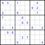 Судоку 9х9 #3204 трудный