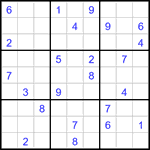 Судоку 9х9 #3210 трудный