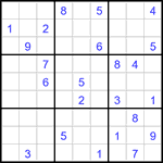 Судоку 9х9 #3211 трудный