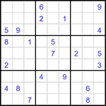 Судоку 9х9 #3212 трудный