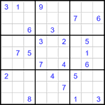 Судоку 9х9 #3214 трудный