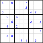 Судоку 9х9 #3218 трудный