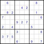 Судоку 9х9 #3219 трудный