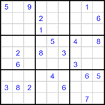 Судоку 9х9 #3168 очень трудный