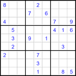 Судоку 9х9 #3170 очень трудный