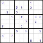 Судоку 9х9 #3171 очень трудный