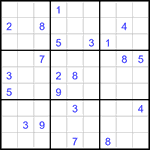 Судоку 9х9 #3174 очень трудный