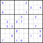 Судоку 9х9 #3177 очень трудный