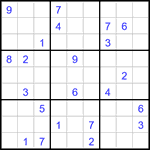 Судоку 9х9 #3178 очень трудный