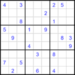 Судоку 9х9 #3179 очень трудный