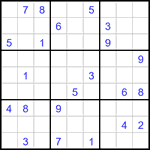 Судоку 9х9 #3180 очень трудный
