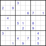 Судоку 9х9 #3181 очень трудный