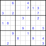 Судоку 9х9 #3183 очень трудный