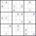 Судоку 9х9 #3185 очень трудный