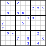 Судоку 9х9 #3186 очень трудный