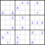 Судоку 9х9 #3188 очень трудный