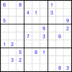 Судоку 9х9 #3189 очень трудный