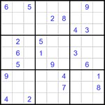 Судоку 9х9 #3190 очень трудный