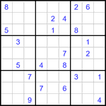 Судоку 9х9 #3191 очень трудный