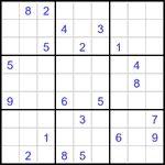 Судоку 9х9 #3192 очень трудный