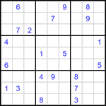 Судоку 9х9 #3193 очень трудный