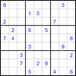 Судоку 9х9 #3198 очень трудный