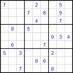 Судоку 9х9 #3199 очень трудный