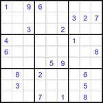 Судоку 9х9 #3200 очень трудный