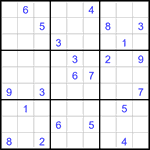 Судоку 9х9 #3202 очень трудный