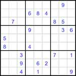 Судоку 9х9 #3204 очень трудный