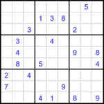 Судоку 9х9 #3205 очень трудный