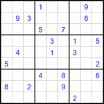 Судоку 9х9 #3206 очень трудный