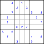 Судоку 9х9 #3207 очень трудный