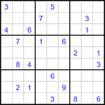 Судоку 9х9 #3211 очень трудный