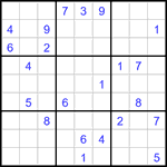 Судоку 9х9 #3212 очень трудный