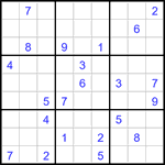 Судоку 9х9 #3214 очень трудный