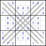Судоку BX 9х9 #1 легкий Судоку BX 9х9 #1 легкий