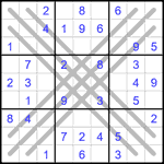 Судоку BX 9х9 #3 легкий Судоку BX 9х9 #3 легкий