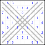 Судоку BX 9х9 #4 легкий Судоку BX 9х9 #4 легкий