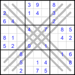 Судоку BX 9х9 #22 легкий Судоку BX 9х9 #22 легкий
