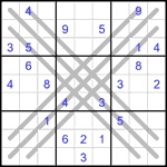 Судоку BX 9х9 #1 средний Судоку BX 9х9 #1 средний