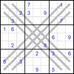 Судоку BX 9х9 #2 средний Судоку BX 9х9 #2 средний
