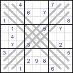 Судоку BX 9х9 #21 трудный Судоку BX 9х9 #21 трудный