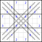 Судоку BX 9х9 #25 трудный Судоку BX 9х9 #25 трудный