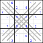 Судоку BX 9х9 #26 трудный Судоку BX 9х9 #26 трудный