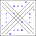 Судоку BX 9х9 #29 очень трудный Судоку BX 9х9 #29 очень трудный