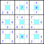 Судоку-центр 9х9 #31 легкий Судоку-центр 9х9 #31 легкий