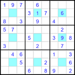 Судоку-центр 9х9 #35 легкий Судоку-центр 9х9 #35 легкий