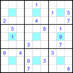 Судоку-центр 9х9 #32 трудный Судоку-центр 9х9 #32 трудный