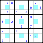 Судоку-центр 9х9 #34 трудный Судоку-центр 9х9 #34 трудный